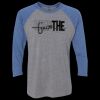 Unisex Triblend Three-Quarter Raglan T-Shirt Thumbnail