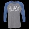 Unisex Triblend Three-Quarter Raglan T-Shirt Thumbnail