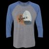 Unisex Triblend Three-Quarter Raglan T-Shirt Thumbnail