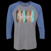 Unisex Triblend Three-Quarter Raglan T-Shirt Thumbnail