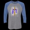Unisex Triblend Three-Quarter Raglan T-Shirt Thumbnail
