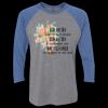 Unisex Triblend Three-Quarter Raglan T-Shirt Thumbnail