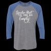 Unisex Triblend Three-Quarter Raglan T-Shirt Thumbnail