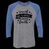 Unisex Triblend Three-Quarter Raglan T-Shirt Thumbnail