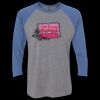 Unisex Triblend Three-Quarter Raglan T-Shirt Thumbnail