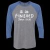 Unisex Triblend Three-Quarter Raglan T-Shirt Thumbnail