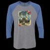 Unisex Triblend Three-Quarter Raglan T-Shirt Thumbnail