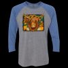 Unisex Triblend Three-Quarter Raglan T-Shirt Thumbnail