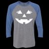 Unisex Triblend Three-Quarter Raglan T-Shirt Thumbnail