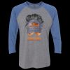 Unisex Triblend Three-Quarter Raglan T-Shirt Thumbnail