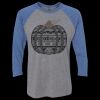 Unisex Triblend Three-Quarter Raglan T-Shirt Thumbnail