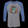 Unisex Triblend Three-Quarter Raglan T-Shirt Thumbnail