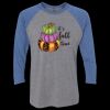 Unisex Triblend Three-Quarter Raglan T-Shirt Thumbnail