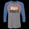 Unisex Triblend Three-Quarter Raglan T-Shirt Thumbnail