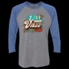 Unisex Triblend Three-Quarter Raglan T-Shirt Thumbnail