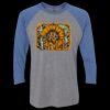 Unisex Triblend Three-Quarter Raglan T-Shirt Thumbnail