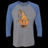 Unisex Triblend Three-Quarter Raglan T-Shirt Thumbnail