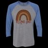 Unisex Triblend Three-Quarter Raglan T-Shirt Thumbnail