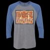 Unisex Triblend Three-Quarter Raglan T-Shirt Thumbnail