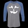 Unisex Triblend Three-Quarter Raglan T-Shirt Thumbnail