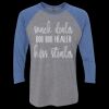 Unisex Triblend Three-Quarter Raglan T-Shirt Thumbnail
