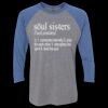 Unisex Triblend Three-Quarter Raglan T-Shirt Thumbnail