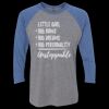 Unisex Triblend Three-Quarter Raglan T-Shirt Thumbnail