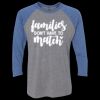 Unisex Triblend Three-Quarter Raglan T-Shirt Thumbnail