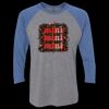 Unisex Triblend Three-Quarter Raglan T-Shirt Thumbnail