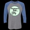 Unisex Triblend Three-Quarter Raglan T-Shirt Thumbnail