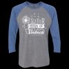 Unisex Triblend Three-Quarter Raglan T-Shirt Thumbnail