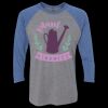 Unisex Triblend Three-Quarter Raglan T-Shirt Thumbnail