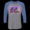 Unisex Triblend Three-Quarter Raglan T-Shirt Thumbnail