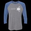 Unisex Triblend Three-Quarter Raglan T-Shirt Thumbnail