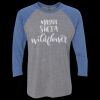 Unisex Triblend Three-Quarter Raglan T-Shirt Thumbnail