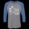Unisex Triblend Three-Quarter Raglan T-Shirt Thumbnail