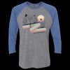 Unisex Triblend Three-Quarter Raglan T-Shirt Thumbnail