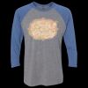 Unisex Triblend Three-Quarter Raglan T-Shirt Thumbnail