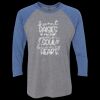 Unisex Triblend Three-Quarter Raglan T-Shirt Thumbnail