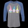 Unisex Triblend Three-Quarter Raglan T-Shirt Thumbnail