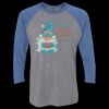 Unisex Triblend Three-Quarter Raglan T-Shirt Thumbnail