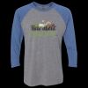 Unisex Triblend Three-Quarter Raglan T-Shirt Thumbnail