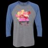Unisex Triblend Three-Quarter Raglan T-Shirt Thumbnail