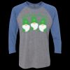 Unisex Triblend Three-Quarter Raglan T-Shirt Thumbnail