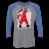 Unisex Triblend Three-Quarter Raglan T-Shirt Thumbnail