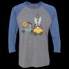 Unisex Triblend Three-Quarter Raglan T-Shirt Thumbnail
