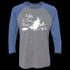 Unisex Triblend Three-Quarter Raglan T-Shirt Thumbnail