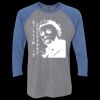Unisex Triblend Three-Quarter Raglan T-Shirt Thumbnail