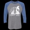 Unisex Triblend Three-Quarter Raglan T-Shirt Thumbnail
