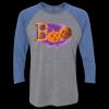 Unisex Triblend Three-Quarter Raglan T-Shirt Thumbnail